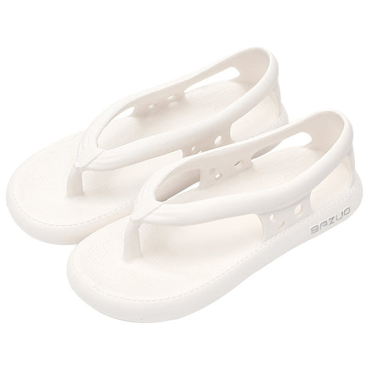 Chanclas de Verano para Mujer con Suela Gruesa y Colores Sólidos - Image 2