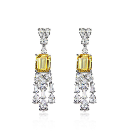 Aretes Geométricos Diamante Vintage para Mujer - Image 2