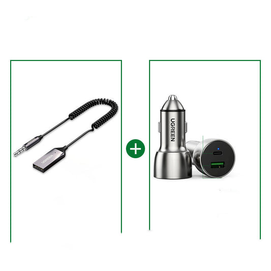 Adaptador Bluetooth Inalámbrico para Auto - Receptor USB a 3.5mm - Image 2