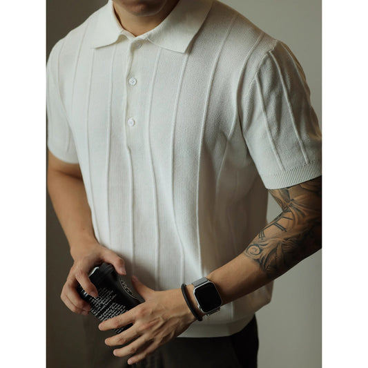 Camiseta Básica Americana Hombre Color Sólido - Image 2