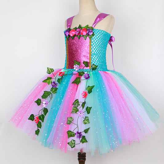 Vestido de Hada con Lentejuelas y Falda Tul Princesa - Image 2