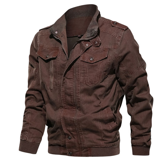 Chaqueta Militar Retro Talla Grande - Primavera y Otoño - Image 2