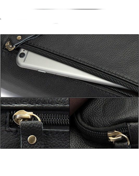 Bolsa de Cuero para Hombre Estilo Europeo y Americano - Image 2