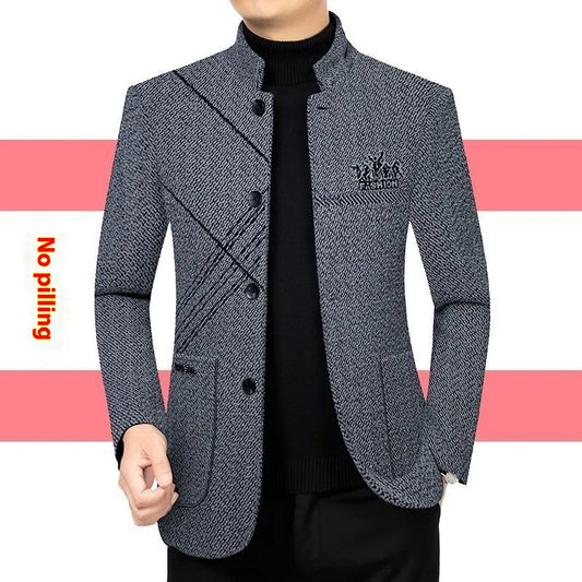 Abrigo Ejecutivo Casual para Hombre - Chaqueta Stand Collar Elegante - Image 2