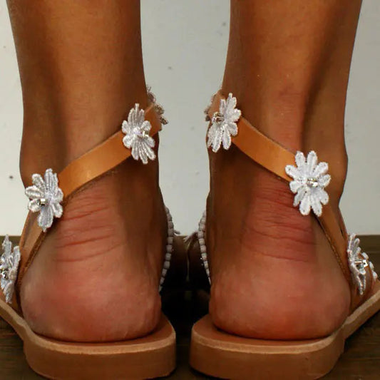 Sandalias Romanas Planas para Mujer - Cómodas y Elegantes para Playa - Image 2