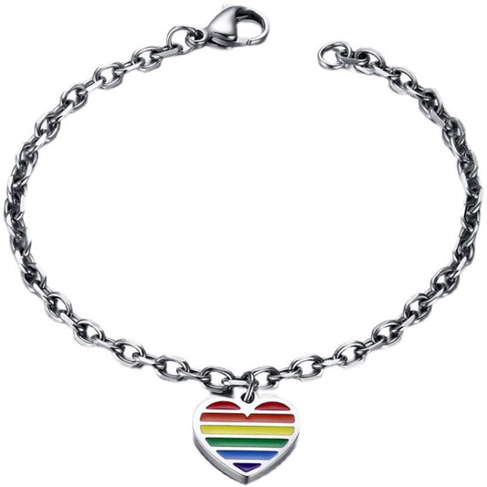 Pulsera Arcoíris LGBTQ+ de Seis Colores - Símbolo de Amor y Orgullo - Image 2