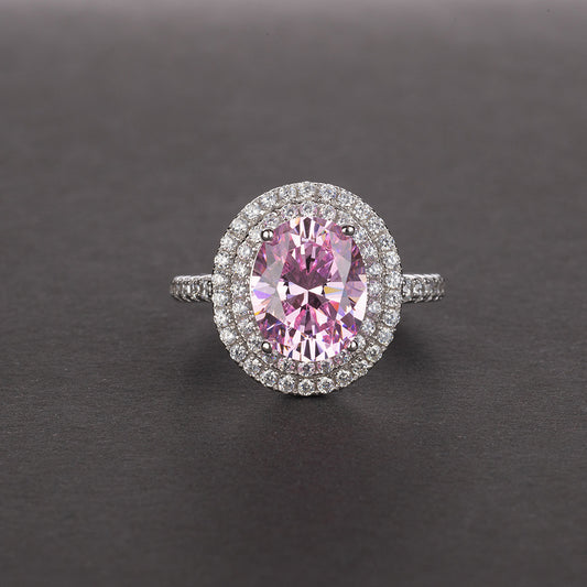 Anillo Oval Paloma de Diamante Carbono Alto para Mujer - Image 2