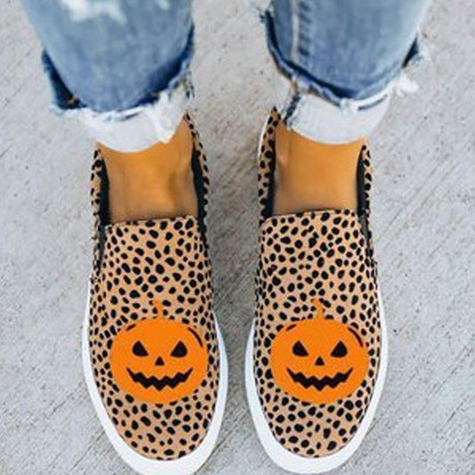 Zapatos Planos de Lona con Diseño de Murciélago para Halloween - Image 2