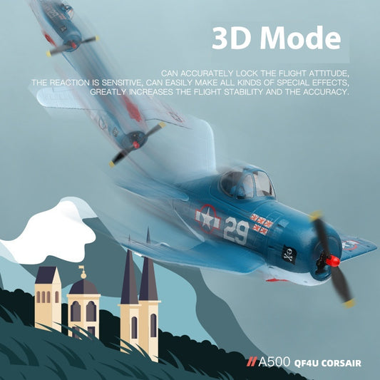 Avión Eléctrico de Ala Fija A500 con Control Remoto de 4 Canales - Image 2