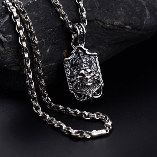 Collar Colgante León Tridimensional en Plata S925 - Image 2