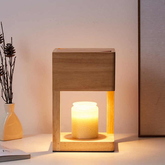 Vela Aromaterápica de Madera con Luz Cálida sin Llama - Image 2