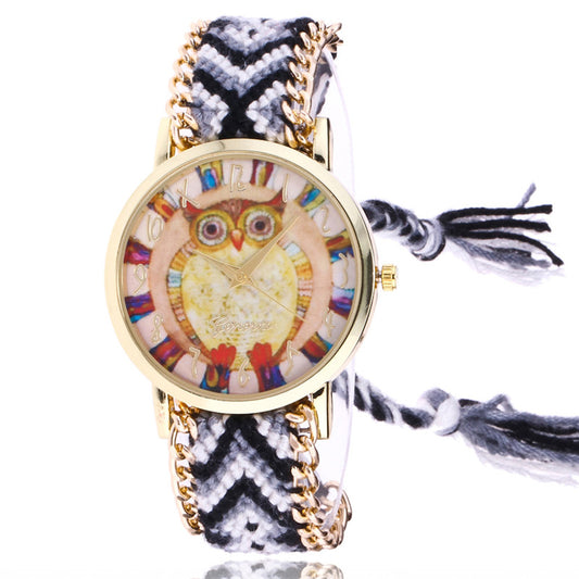 Reloj Pulsera Étnico Tejido para Mujer - Image 2