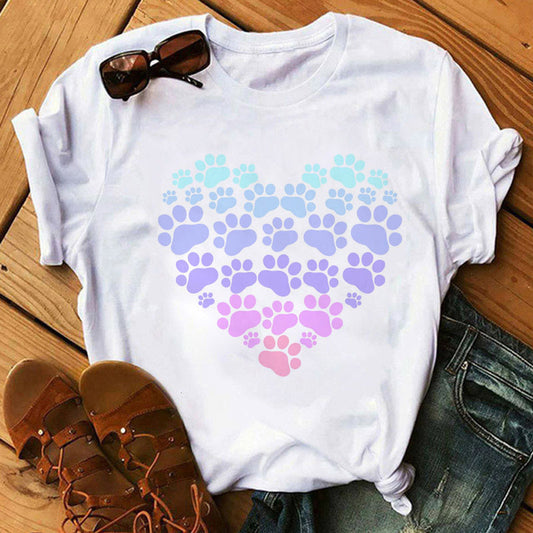 Playera con Estampado de Patita de Perro - Amor Canino - Image 2