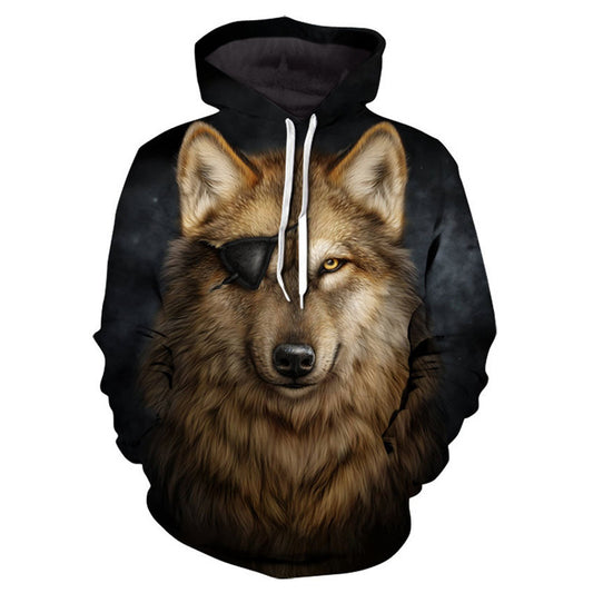 Sudadera Hoodie Mochizuki Wolf con Impresión 3D Digital para Hombre - Image 2