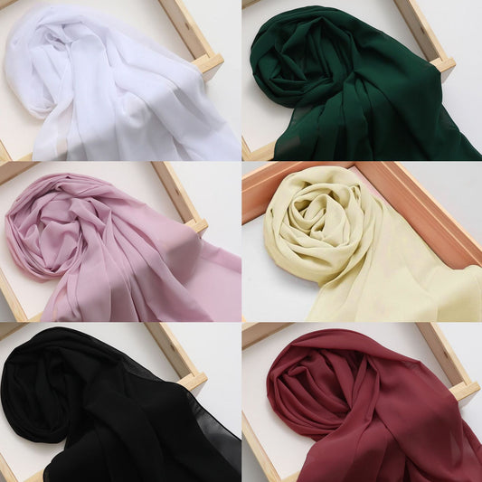 Pañuelo Étnico de Algodón y Lino Premium - Colores Sólidos - Image 2
