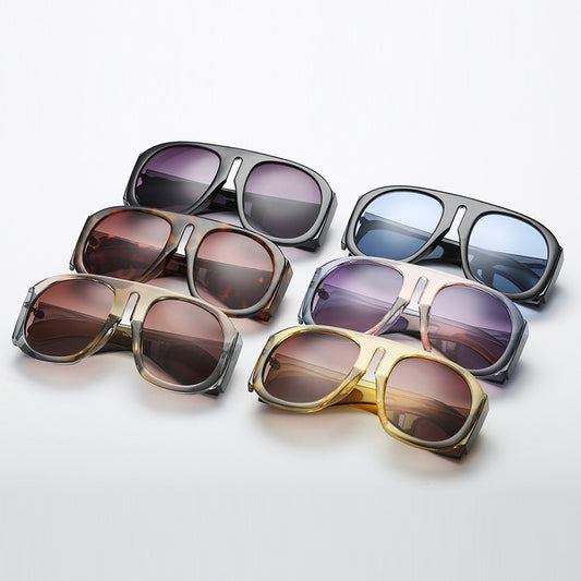 Gafas de Sol Urbanas Marco Oversized con Contraste de Colores - Image 2