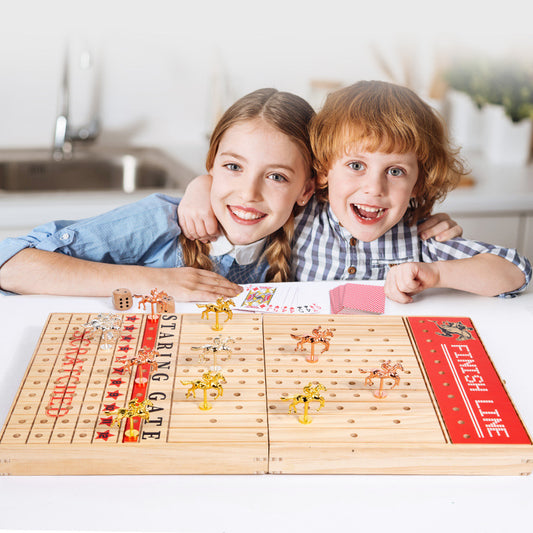 Juego de Ajedrez Magnético Plegable - Tablero de Carreras de Caballos y Puzzle Estratégico - Image 2