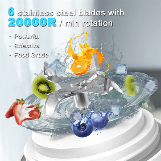 Licuadora Portátil Personal 6 Cuchillas para Smoothies y Batidos - Image 2