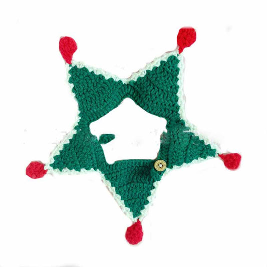 Collar Navideño de Lana Tejida para Gatos y Perros - Image 2