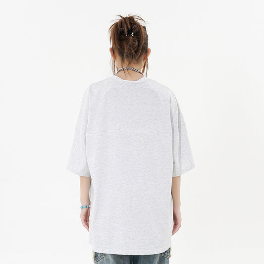 Camiseta Casual con Parche de Letras Bordadas para Hombre - Image 2