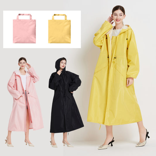 Gabardina Impermeable de Largo Medio para Mujer - Image 2