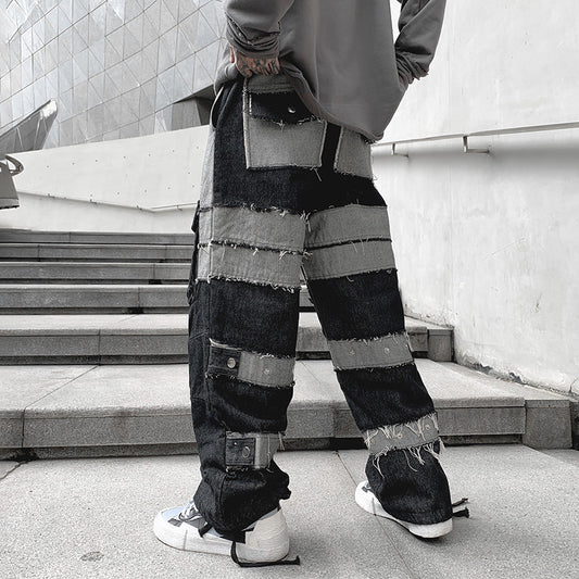 Pantalones de Moda Coreana con Costuras Trendy - Image 2