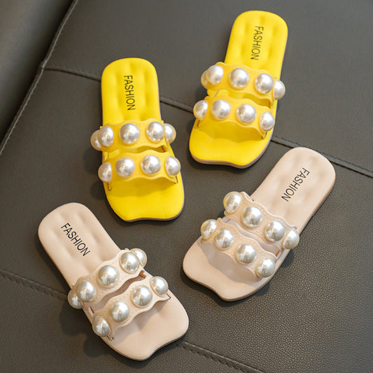 Sandalias Personalizadas con Perlas para Niñas - Image 2