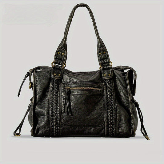 Bolso Mensajero Retro Francés para Mujer - Estilo Motociclista Vintage - Image 2