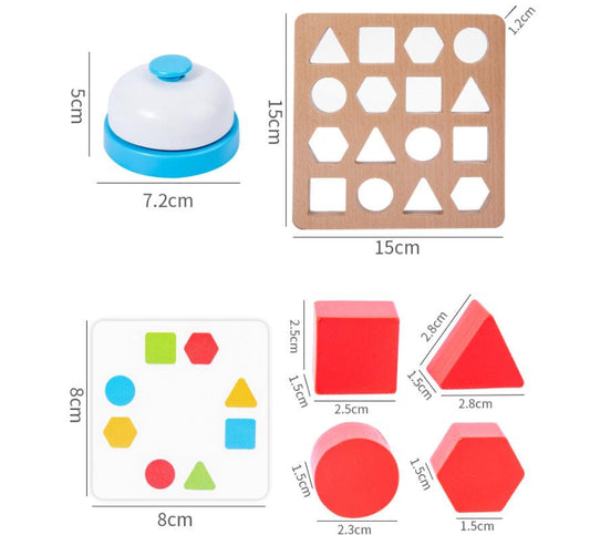 Juego de Batalla con Bloques de Formas Geométricas - Image 2