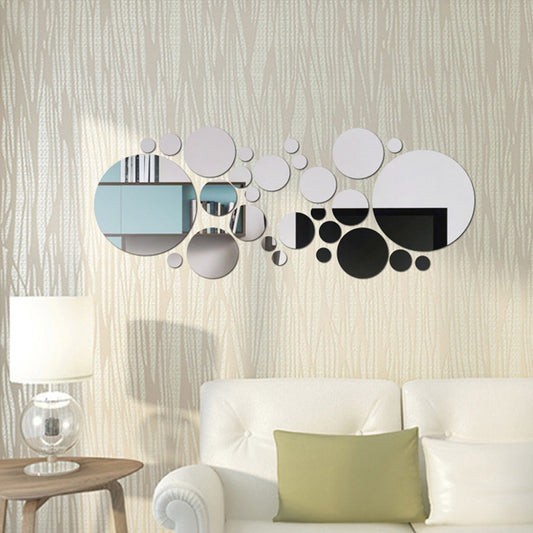 Espejo de Pared 3D con Círculos - Decoración Acrílica Estéreo - Image 2
