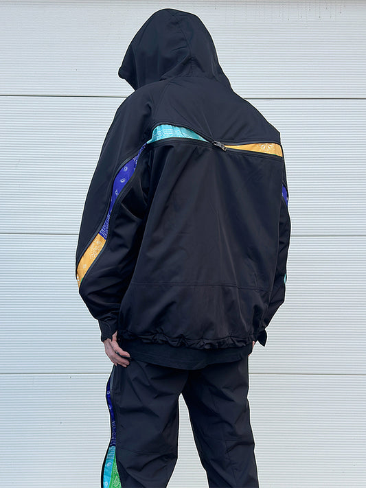 Abrigo de Algodón con Cierre Impermeable y Detalles Florales para Hombre y Mujer - Image 2
