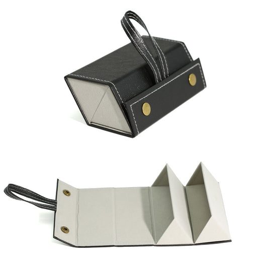 Estuche Multiseccional para Gafas en Cuero - Organizador Plegable - Image 2