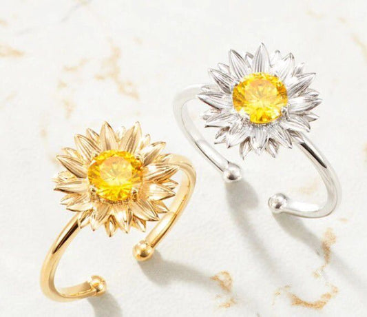 Anillo Ajustable Flor Margarita Estilo Coreano para Mujer - Joya Elegante para Bodas y Compromisos - Image 2