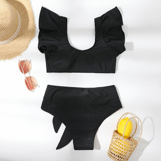 Traje de Baño Deportivo Cintura Alta con Abertura - Image 2