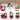 Indoor Christmas Decorations - LED Train Set with Gingerbread Figurines for Xmas Table Top Centerpiece - Tekeno