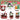 Indoor Christmas Decorations - LED Train Set with Gingerbread Figurines for Xmas Table Top Centerpiece - Tekeno