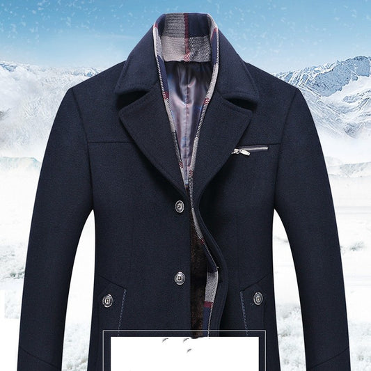 Abrigo de Lana Acolchado para Hombre - Otoño e Invierno - Image 2