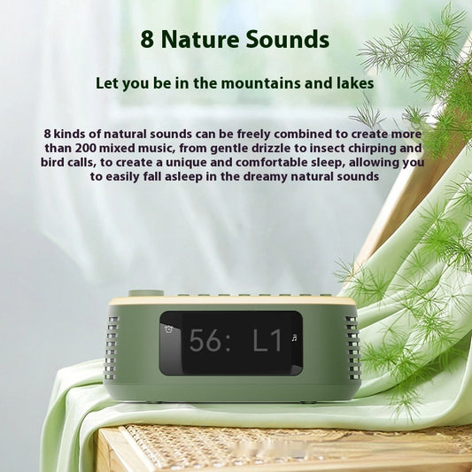 Reloj Despertador Multifuncional con Altavoz Bluetooth, Ruido Blanco y Luz Nocturna - Image 2