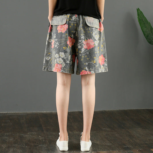 Pantalones Vaqueros Estampados Anchos de Tiro Alto para Mujer - Colección Verano - Image 2