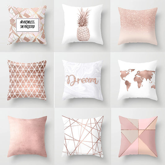 Funda de Almohada para Sofá Rosa - Image 2