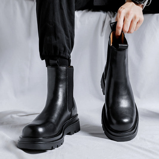 Botas Martin Chelsea Altas para Hombre Estilo Británico Clásico - Image 2