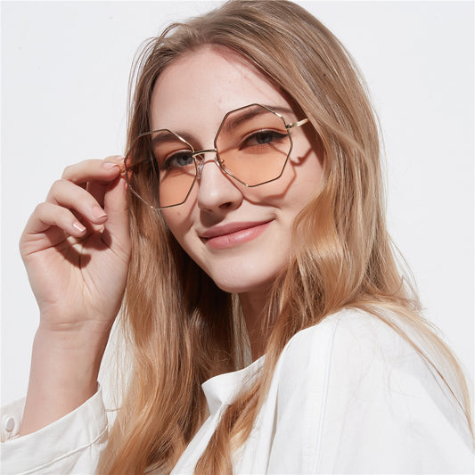 Gafas de Sol Geométricas Diamond con Lentes Transparentes - Image 2
