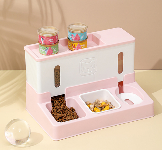 Dispensador Automático de Agua y Comedero Combinado para Mascotas - Image 2