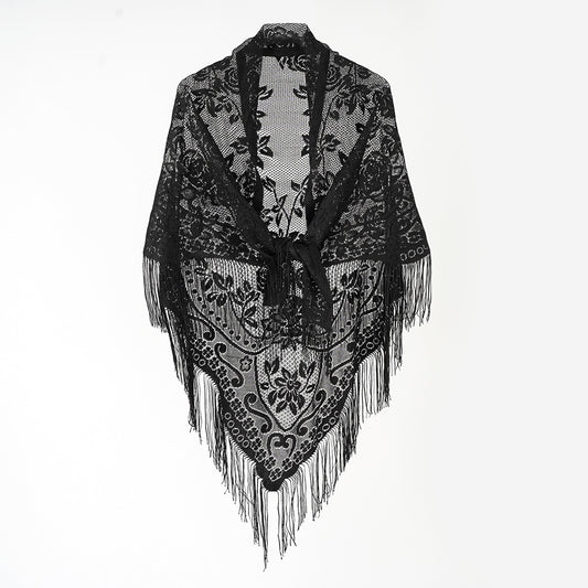 Chal Casual con Borde Jacquard para Mujer - Image 2