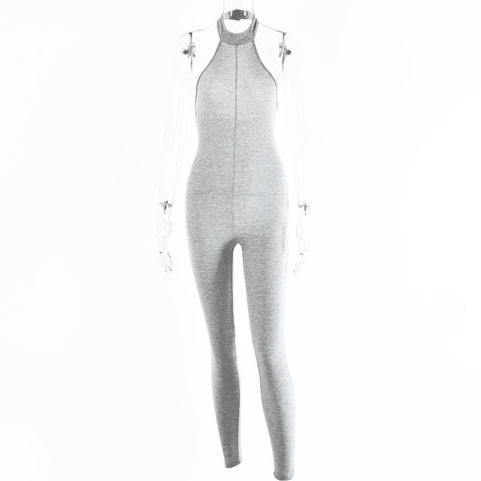 Mono Halter Ajustado Sin Mangas para Mujer - Diseño Sexy Otoño Invierno - Image 2