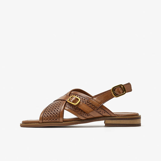 Sandalias Planas con Tiras Cruzadas - Comodidad y Estilo para el Verano - Image 2