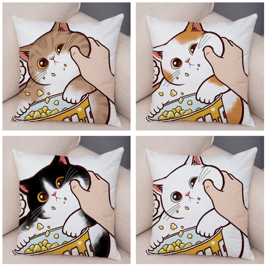 Funda de Almohada de Lino con Estampado Moderno para Sofá y Coche - Image 2