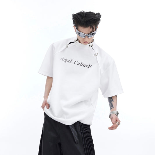 Blusa Manga Corta con Diseño Calado y Abertura Lateral - Image 2