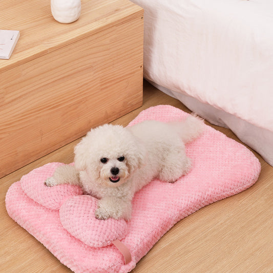 Cama Cómoda para Mascotas con Almohada Extraíble - Colchón Suave para Perros y Gatos - Image 2