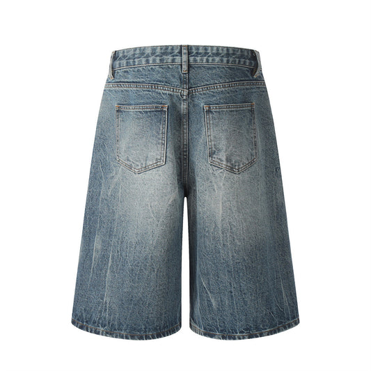 Pantalones Vaqueros Blancos Lavados Estilo Punk para Hombre - Image 2